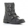 Botines CRECENDO negros con hebillas y tachuelas