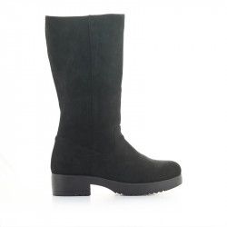 Botas QUETS! negras de antelina con caña alta - Querol online