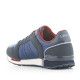 Zapatillas deportivas Levi's azules con suela blanca y detalles rojos - Querol online