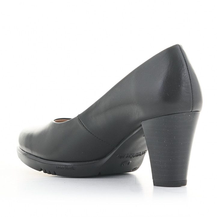 Zapatos tacón Wonders negros de piel clásicos - Querol online