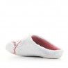 Zapatillas casa Vul·ladi grises y rosas con mensaje y dibujo