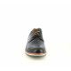 Zapatos vestir Lobo negros con cordones y detalles marrones - Querol online