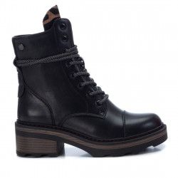 Botins de taló Xti negres amb detall animal print - Querol online