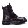 Botins plans Xti bordeus amb poca plataforma i sola de goma