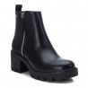 Botines plataforma Xti negros con cremallera lateral plateada