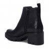 Botines plataforma Xti negros con cremallera lateral plateada