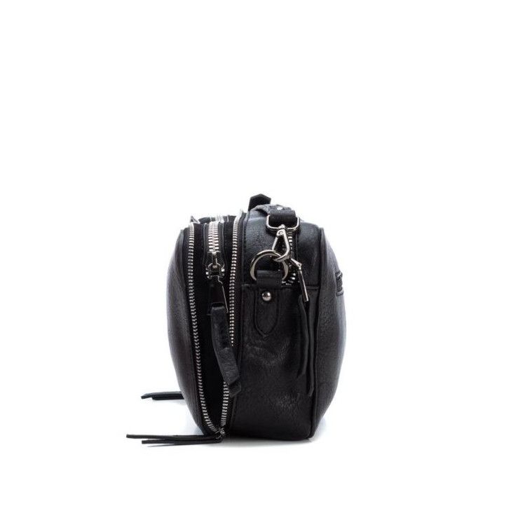 bosses Xti negre amb cremallera platejada - Querol online