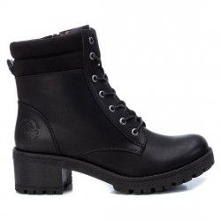 Botins de taló Refresh negres amb interior animal print - Querol online