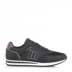 Zapatillas deportivas Mustang en color negro, con logo de la marca en el lateral combinada con diferentes - Querol online