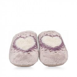 Zapatillas casa Vul·ladi con corazón blanco - Querol online