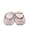 Zapatillas casa Vul·ladi con corazón blanco
