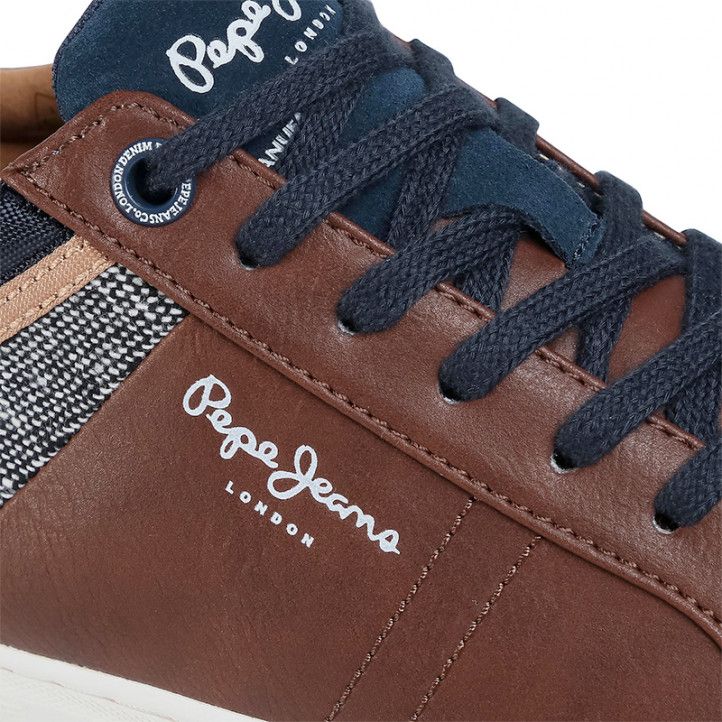 Zapatos sport Pepe Jeans marrón rodney basic - Querol online
