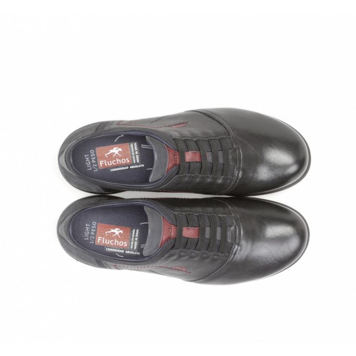 Sabates sport Fluchos nolan butero negra sabata light - Querol online