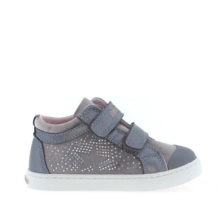 Sabates abotinades Pablosky platejades amb doble velcro i estrella - Querol online