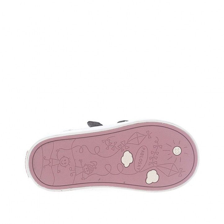 Sabates abotinades Pablosky platejades amb doble velcro i estrella - Querol online