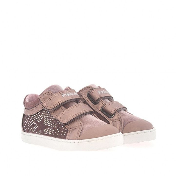 Sabates abotinades Pablosky roses amb doble velcro i estrella - Querol online