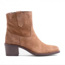 Botins de taló Patricia Miller sade taupe - Querol online