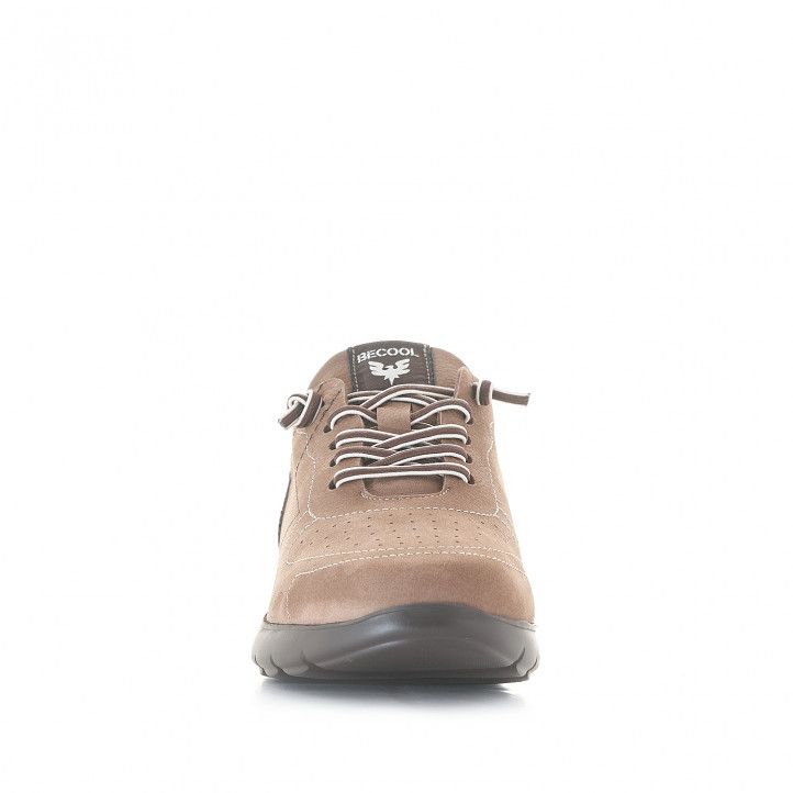 Zapatos sport Be Cool marrón con detalle de estrella - Querol online