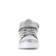 Botines CRECENDO gris metalizado con purpurina, cordones, velcro y estrella - Querol online