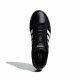 Zapatillas deportivas Adidas negras con bandas en blanco suela de goma marrón - Querol online
