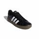 Sabatilles esportives Adidas negres amb bandes blanques sola de goma marró - Querol online