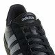 Zapatillas deportivas Adidas negras con bandas en blanco suela de goma marrón - Querol online