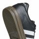 Zapatillas deportivas Adidas negras con bandas en blanco suela de goma marrón - Querol online