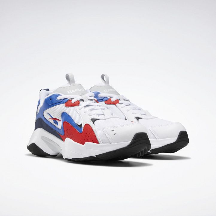 Zapatillas deportivas Reebok blancas con azul y rojo royal turbo impulse - Querol online