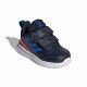 Zapatillas deporte Adidas azul marino, naranja con dos velcros - Querol online