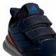 Zapatillas deporte Adidas azul marino, naranja con dos velcros - Querol online
