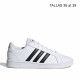 Sabatilles esport Adidas blanques i negres court - Querol online