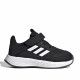 Zapatillas deporte Adidas duramo negras con detalles en blanco - Querol online