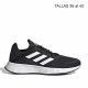 Zapatillas deporte Adidas duramo negras con detalles en blanco - Querol online