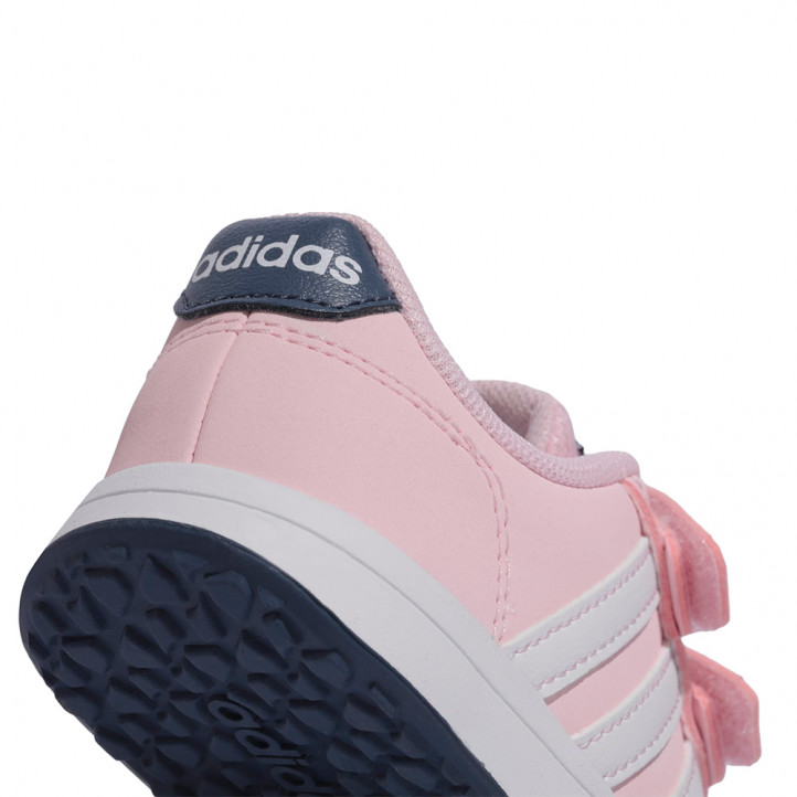 Zapatillas deporte Adidas rosa con detalles en blanco y azul marino - Querol online