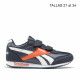 Zapatillas deportivas Reebok azul marino con detalles en blanco y naranja royal - Querol online