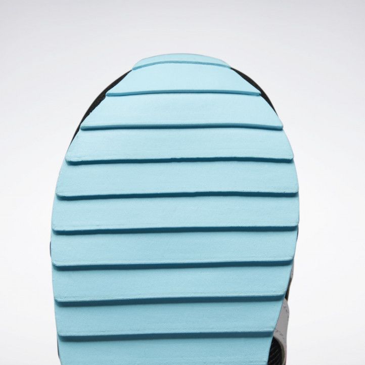 Zapatillas deporte Reebok negras con detalles en rosa azul y blanco royal - Querol online