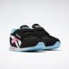 Zapatillas deporte Reebok negras con detalles en rosa azul y blanco royal