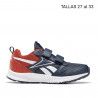 Sabatilles esport Reebok blau marí amb vermell almotio