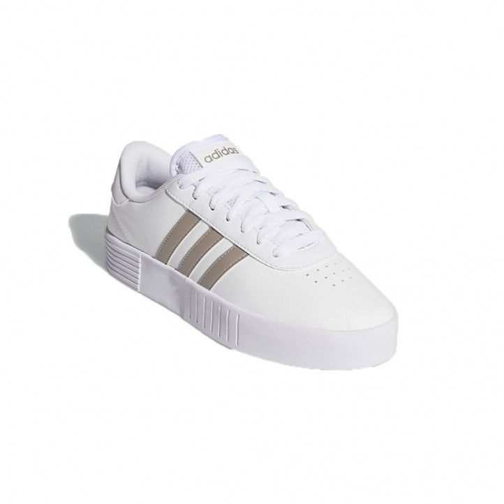 Zapatillas deportivas Adidas court bold blancas con plataforma FX3489 - Querol online