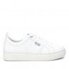 Zapatillas deportivas Xti con plataforma con cordones blancas