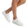 Zapatillas deportivas Xti con plataforma con cordones blancas
