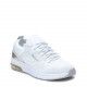 Zapatillas deportivas Refresh blancas de cordones con orificios y detalle plateado - Querol online