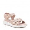 sandalias Xti rosas nude con detalles en las tiras y hebilla