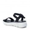 Sandalias plataformas Xti negras con suela track