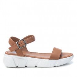 Sandalias plataformas Xti marrones con suela track - Querol online