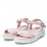 Sandalias plataformas Xti rosas con suela track