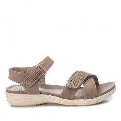 Sandàlies planes Xti taupé amb tires de velcro - Querol online
