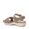 Sandalias planas Xti taupe con tiras y cierres de velcro