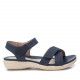 Sandalias planas Xti azules con tiras y cierres de velcro - Querol online