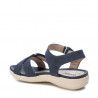 Sandalias planas Xti azules con tiras y cierres de velcro